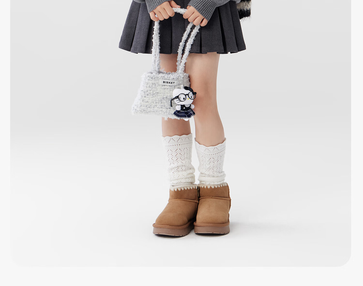 Zoxi Girls Sweater Autumn Winter Sausage Dog 2025 New Big Kids Warm Knitted Top Gray 150 21
